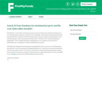 Findmyfunds.com(National Unclaimed Property Website) Screenshot