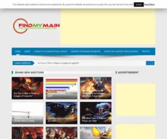 Findmymain.com(Find my main) Screenshot