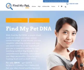 Findmypetdna.com(DNA My Dog) Screenshot