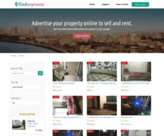 Findmyroom.co.in(Rent and Sell Property Online) Screenshot