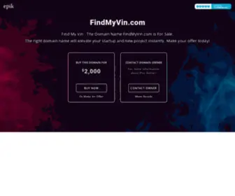 Findmyvin.com(FindMyVin) Screenshot
