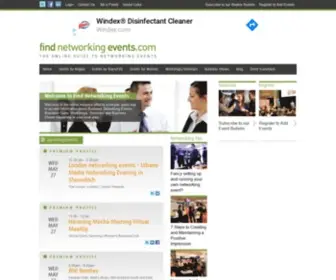 Findnetworkingevents.com(Business Networking Events) Screenshot