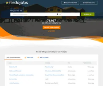 Findojobs.co.za(Findojobs South Africa) Screenshot