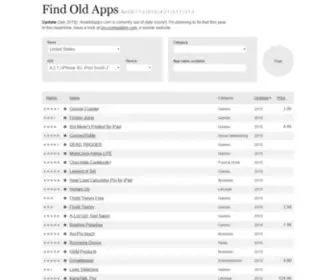 Findoldapps.com(Find Old Apps for iOS 4.2.1) Screenshot