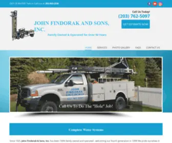 Findorak.com(Water Well Drilling) Screenshot