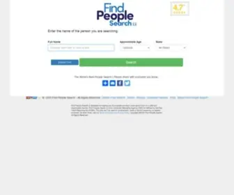 Findpeoplesearch.com(The World's Best People Search) Screenshot