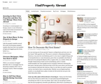 Findpropertyabroad.com(Find Property Abroad) Screenshot