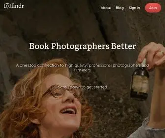 Findr.me(Book Photographers Better) Screenshot