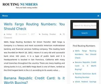 Findroutingnumber.com(Bank Routing Numbers Online) Screenshot
