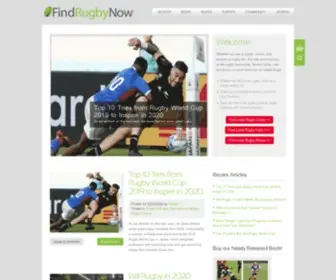 Findrugbynow.com(Find Rugby Now) Screenshot