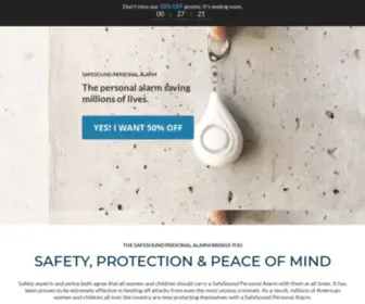 Findsafesoundalarm.com(SafeSound Personal Alarm) Screenshot