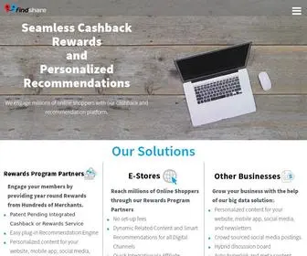 Findshare.com(Cashback and Recommendation Platform) Screenshot