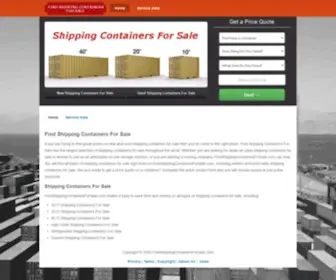 Findshippingcontainersforsale.com(New &amp; Used Shipping Containers for Sale) Screenshot