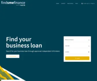 Findsmefinance.co.uk(NACFB findSMEfinance) Screenshot