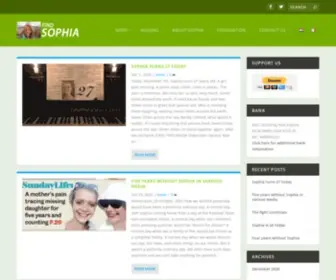 Findsophia.org(Find Sophia) Screenshot