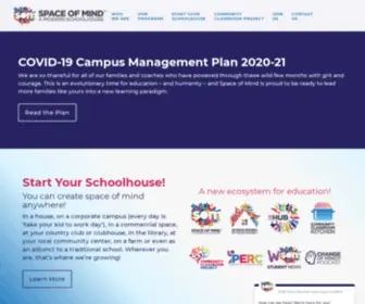 Findspaceofmind.com(Space Of Mind Schoolhouse) Screenshot