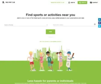 Findsportclub.com(Starter) Screenshot