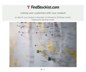 Findstockist.com(Find stuff you want) Screenshot