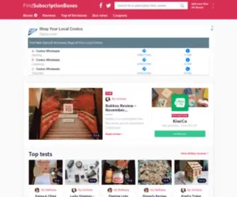 Findsubscriptionboxes.com(Find Subscription Boxes) Screenshot