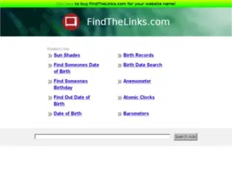 Findthelinks.com(The Leading Find the Links Site on the Net) Screenshot