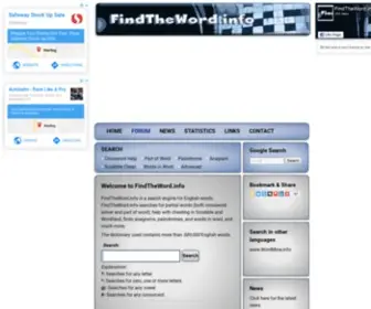 Findtheword.info(Crossword Help) Screenshot