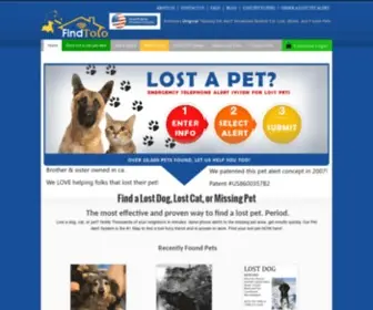 Findtoto.com(Find Lost Dogs) Screenshot