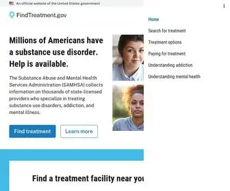 Findtreatment.gov(Find state) Screenshot
