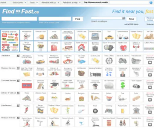 Findusfast.com(Proximity Search) Screenshot