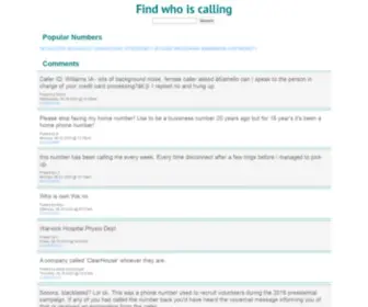 FindWhoiscalling.org(Caller information) Screenshot
