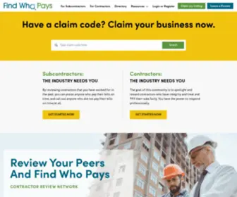 Findwhopays.com(Find Who Pays) Screenshot