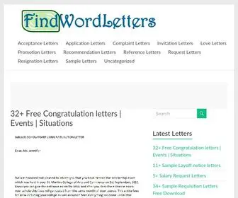 Findwordletters.com(Letter Templates) Screenshot