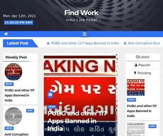 Findwork.co.in(Find Work) Screenshot