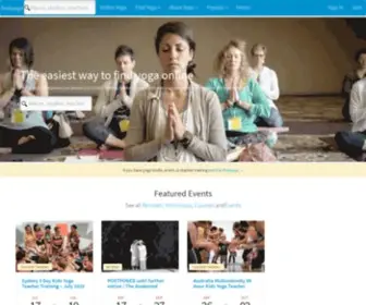 Findyoga.com.au(Online Directory for Yoga Studios) Screenshot