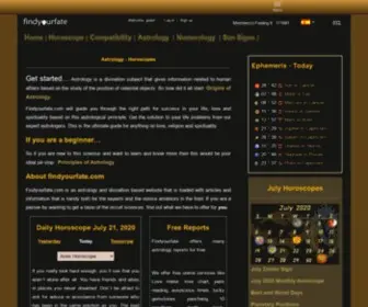 Findyourfate.com(Astrology) Screenshot