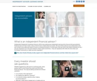 Findyourindependentadvisor.com(Independent Advisor Learning Center) Screenshot