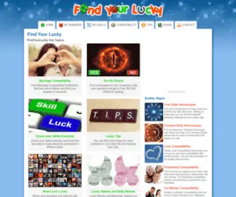Findyourlucky.com(Be Lucky Everyday) Screenshot
