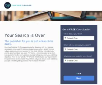 Findyourpublisher.com(Find Your Publisher) Screenshot