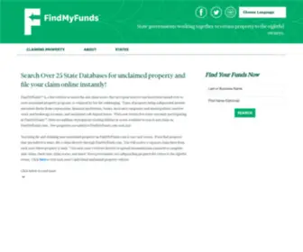 Findyourunclaimedproperty.com(Findmyfunds) Screenshot