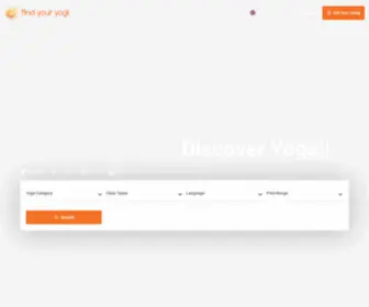 Findyouryogi.app(Find Your Yogi) Screenshot