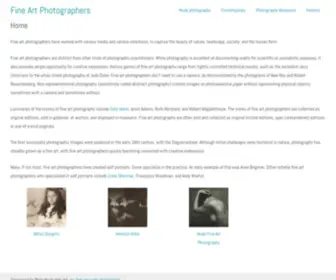 Fine-ART-Photographers.org(Fine Art Photographers) Screenshot