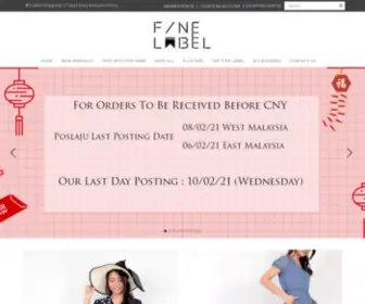 Fine-Label.com(Fine Collection Boutique) Screenshot