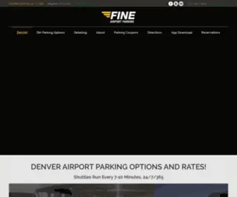 Fineairportparkingdenver.com(Fine Airport Parking DIA) Screenshot