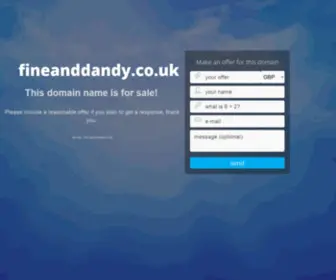 Fineanddandy.co.uk(Beano) Screenshot