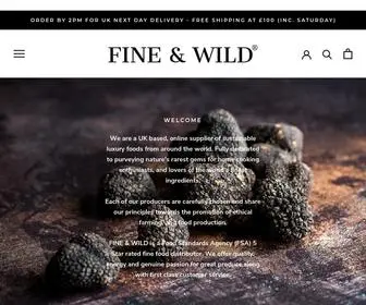 Fineandwild.com(Fresh Truffles) Screenshot