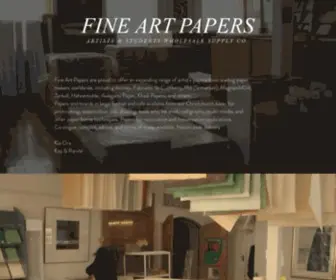 Fineartpapers.co.nz(Website) Screenshot
