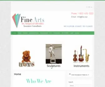 Fineartsinsuranceconsultants.com(Fine Arts Insurance Consultants Los Angeles) Screenshot