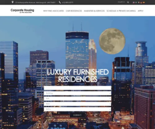 Fineassociates.com(Corporate Housing by Fine Associates) Screenshot