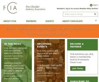 Finechocolateindustry.org(Fine Chocolate Industry Association (FCIA)) Screenshot