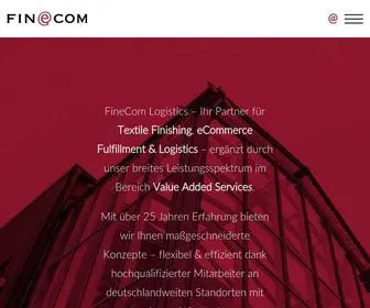 Finecomlogistics.com(Ecommerce Logistik) Screenshot