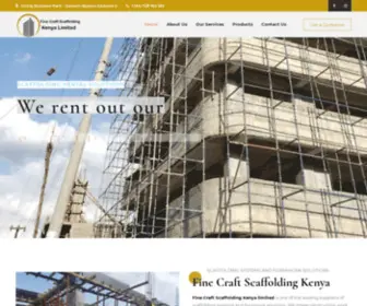 Finecraftscaffolding.com(Scaffolding systems and formwork solutions) Screenshot